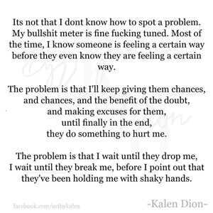 How many chances do you give?